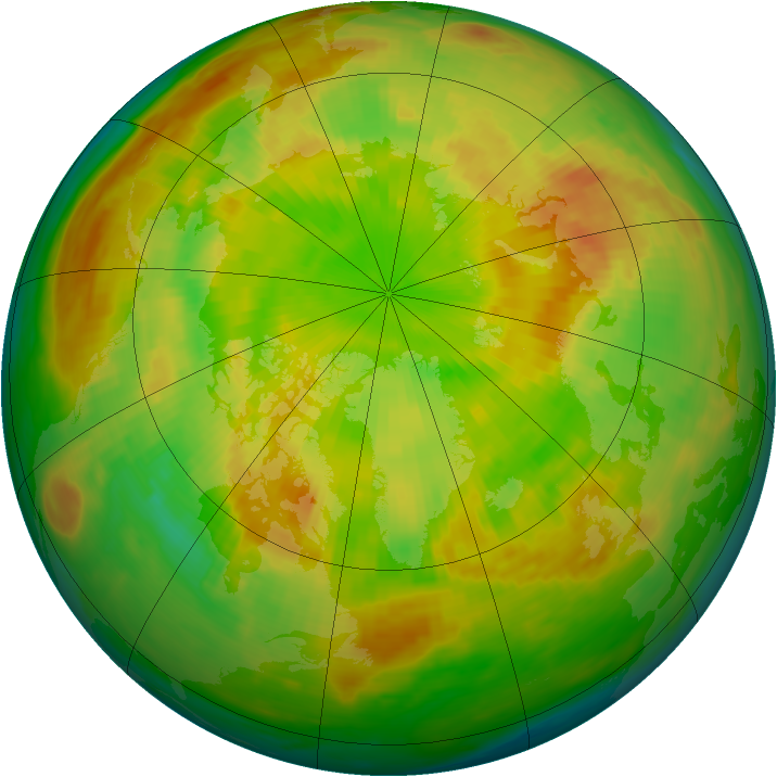 Arctic ozone map for 30 May 1988